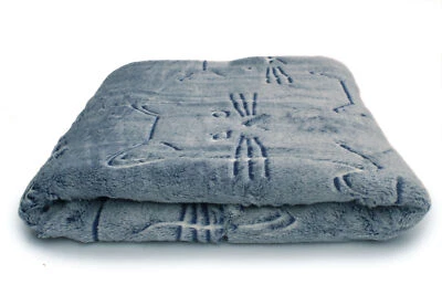 Minky Plüsch bilateral, leuchtet im Dunkeln, Katzen 50 x 160 cm - Bild 1 von 4