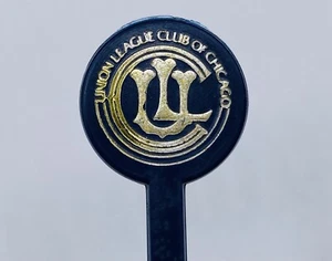 Vintage UNION CLUB OF CHICAGO Swizzle Stir Stick Rare Barware MCM - Picture 1 of 4