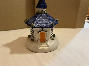Antique Staffordshire Pottery Chapel/Cottage #166-25 - Picture 1 of 5