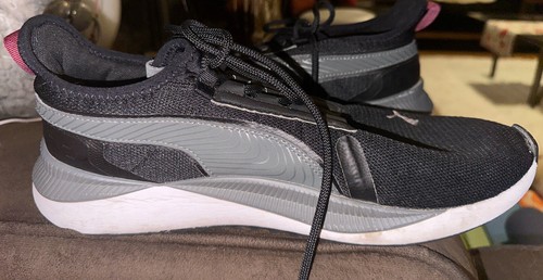 Sneakers Puma taglia 11 5 nero grigio bianco uomo 384634 01 buone condizioni