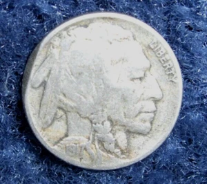 1917 U.S. BUFFALO INDIAN NICKEL 5c COIN! - Picture 1 of 6