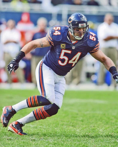 Chicago Bears BRIAN URLACHER Glossy 8x10 Photo NFL Football Print Poster Cover