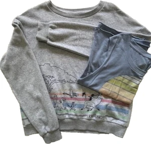 Disney Lion King SET Blue Tank Top & Gray Sweatshirt - Size M - Crewneck - Picture 1 of 7