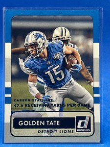 2015 Donruss Stat Line Career Detroit Lions Football Card #115 Golden Tate /476