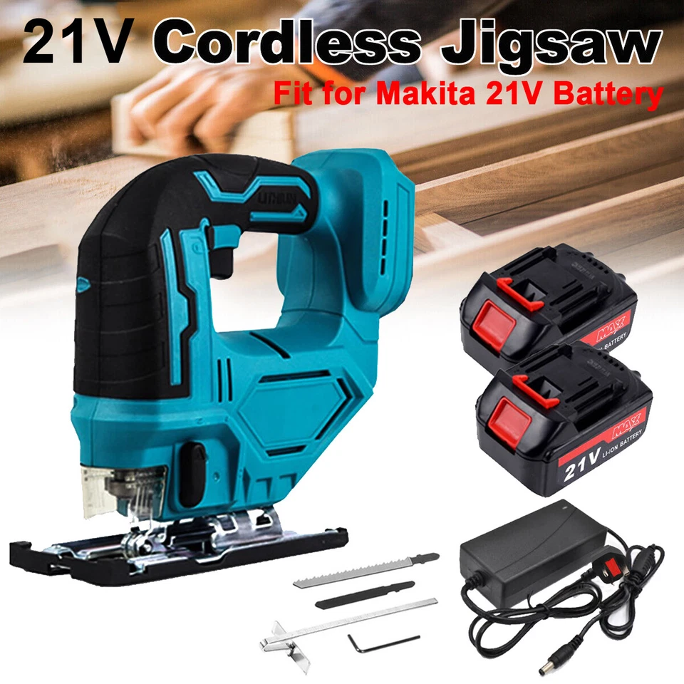 CHENGTIANXIA For Makita DJV184Z 21V LXT Cordless Brushless Top Handle Wood Jigsaw 2x Battery
