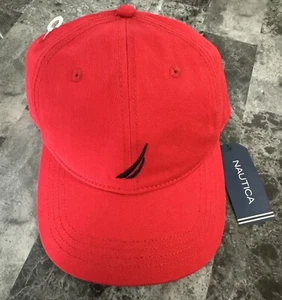 Nautica Logo Baseball Cap StrapBack Red Men Women Classic Embroidered Logo Hat - Picture 1 of 5