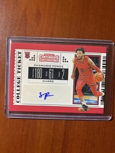 2019 Panini Contenders Draft RC Auto #90 Shamorie Ponds St. John's - Bild 1 von 2