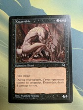Mtg artist proof Kezzerdrix Tempest