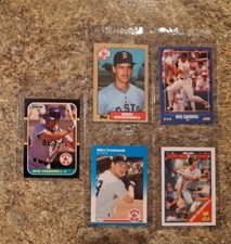 (5) Mike Greenwell 1987 Donruss Fleer Topps Rookie card RC 1988 Score Red Sox