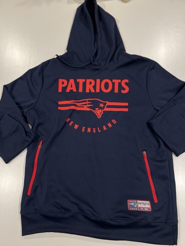 VETEMENTS Felpa con cappuccio NFL Team Apparel uomo Navy New England Patriots taglia L
