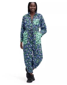 DVF Diane von Furstenberg X Target Women's Nylon Jazz Dot Green Jumpsuit Xs - Picture 1 of 4
