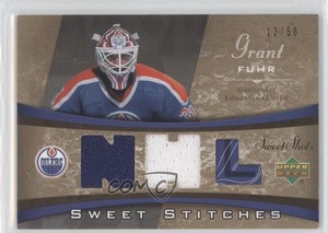 2006-07 Upper Deck Sweet Shot Sweet Stitches Dual /50 Grant Fuhr #SS-GF HOF