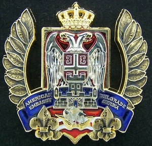 Marine Security Guard MSG Detachment Belgrade Serbia Challenge Coin - Picture 1 of 2