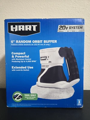 HART 20-Volt Cordless 6-inch Random Orbit Buffer Polisher (Battery Not Included) - Image 1 of 4