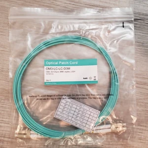 OM3 LC- LC-D3M Fiber Patch Cable Multi-Mode Jumper Duplex 50/125μm LSZH 3M 10 FT - Picture 1 of 1