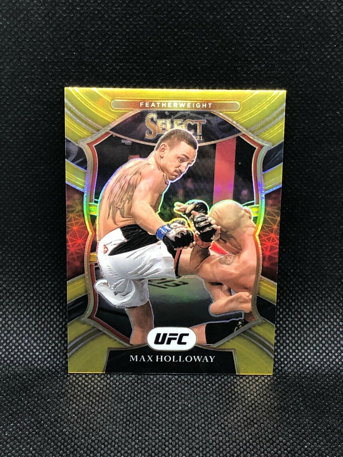 Max Holloway 2021 Panini UFC Select Concourse Gold Parallel #01/10 SSP