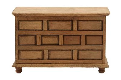 Casa de Muñecas Marrón Rústico Boda Manta Otomano Pecho Miniatura 1:12 Muebles - Imagen 1 de 4