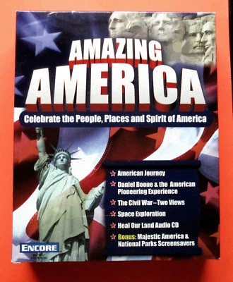 Amazing America PC Software - NUEVO Caja Sellada CD Rom *** Envío GRATIS *** Foto 1 de 2