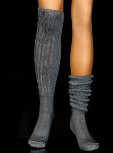 18 Slouch Knee Socks Hooters Uniform School Running Workout Hike gym soccer walk - Picture 1 of 13