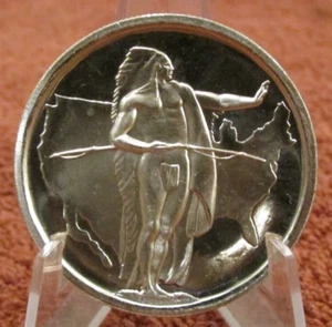 Oregon Trail 1986 conmemorativo 1 Troy OZ ronda de plata 999 - rarezas como nuevo - Imagen 1 de 2
