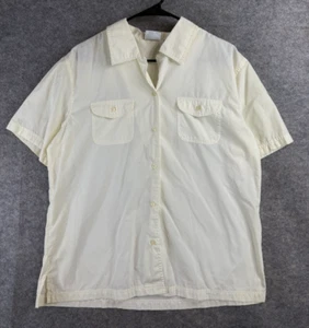 Camisa Bobbie Brooks Manga Corta Para Hombre XL Blanca Abotonada Informal Bolsillo Camisa - Imagen 1 de 7