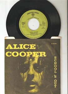 ALICE COOPER SCHOOLS OUT MISSPRESSED UNIQUE YUGOSLAVIA 7" 45 NM - Picture 1 of 2