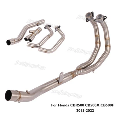 For Honda CBR500 CB500X CB500F 2013-22 Motorcycle 51mm Exhaust Header Front Pipe — 第 1/4 张图片