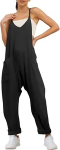 AUTOMET Jumpsuits for Women Casual Summer Outfits Rompers Comfy Y2k Loose Baggy - Picture 1 of 19