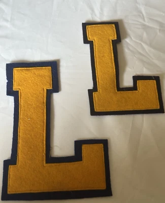 Vintage Camp Leonard/Lenore  Massachusetts felt letters from the 50's-60's - Image 1 of 4