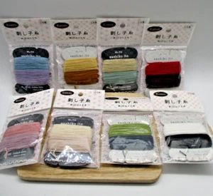 Japanese Embroidery SASHIKO THREAD SERIA 12m 16COLORS - Picture 1 of 5