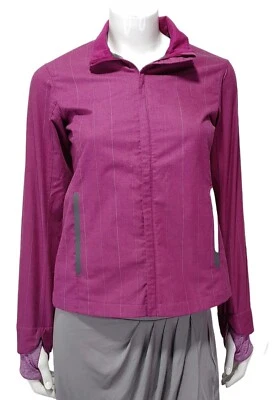 Brooks Long Sleeve Jacket Women's Size XS Purple Color Reflective stripes - Image 1 of 4