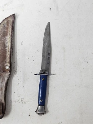 Faca e bainha vintage Cub Hunter Colonial Providence R.I. EUA miniatura 4" boa - Imagem 1 de 4