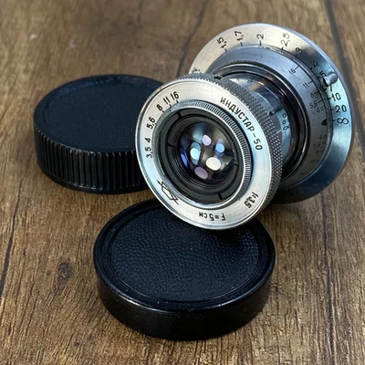 Industar 50 f 3.5/50mm Soviet Era KMZ m39 Lens for RF 35mm Camera Fed Zorki - Image 1 of 4