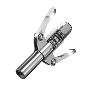 Grease Gun Coupler Double Handle High Pressure Quick Release Lock Oil Nozzles - Picture 1 of 8