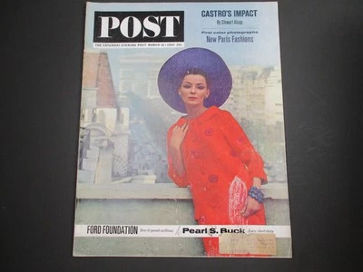 SATURDAY EVENING POST MARCH 16 1963 PEARL S. BUCK, PARIS FASHION Foto 1 de 3