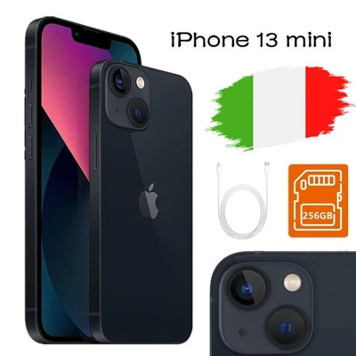 NUOVO Apple iPhone 13 mini - 256GB - Mezzanotte (Sbloccato) ✔️Garanzia 24 MESI - Immagine 1 di 4