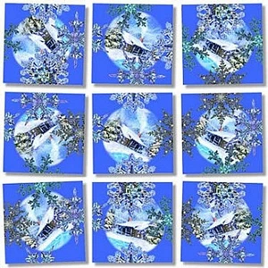 SNOWFLAKES Scramble Squares Perhaps the worlds most challenging 9-piece Puzzle - Picture 1 of 4