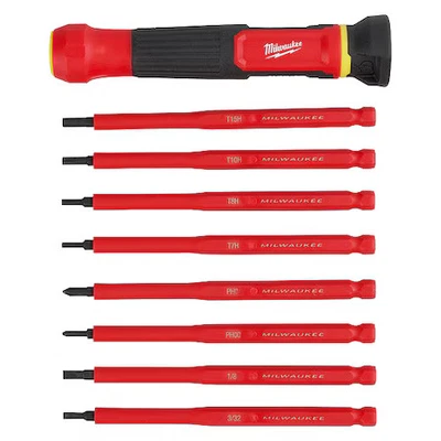 Milwaukee Tool 48-22-2217 Destornillador Multi-Bit, 6 3/4 pulgadas L, 8 piezas Foto 1 de 4