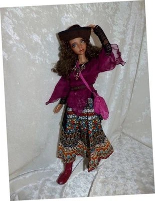 TRAJE DOLLHEART HOBO BJD MSD PARA 16" ELELLOWNE DOLLSTOWN TONNER 17" DEDE DENTON Foto 1 de 4