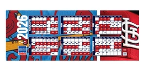 2026 ST. LOUIS CARDINALS MAGNET SCHEDULE 9/21/25 SGA NEW - Picture 1 of 1