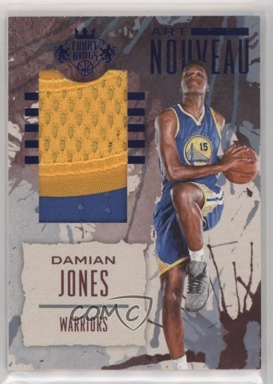 2016 Panini Court Kings Art Nouveau Jerseys Sapphire /25 Damian Jones Rookie RC - Image 1 of 2