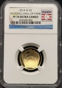 2014 W Modern Commemorative National Baseball Hall of Fame NGC PF-70 ULTRA CAMEO - Picture 1 of 2