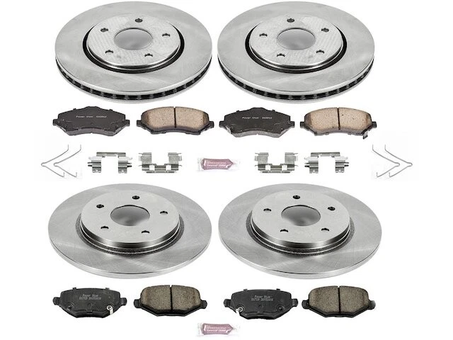 Kit de pastillas de freno y rotor delanteras y traseras 13ZW97G para Dodge Journey 2013 Foto 1 de 1