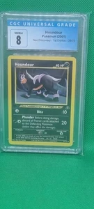 CGC 8 Pokemon Houndour Neo Discovery 1st Edition 39/75 WOTC Wizards Of The Coast - Picture 1 of 6