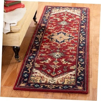  Heritage Collection Runner Rug - 2'3" x 18', Red, Handmade Traditional  - Image 1 of 4