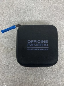 Officine Panerai Kundenservice Uhr Reiseetui Box - Schwarz mit blauer Schrift - Bild 1 von 5