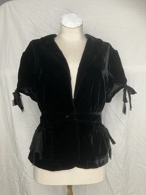 90’s Black Velvet Ralph Lauren Top Blouse Xl - Image 1 of 4