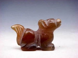 Old Nephrite Jade Stone Carved Sculpture Lovely Squirrel Looking Up #12192404 - Picture 1 of 6
