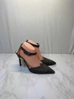 SJP By Sarah Jessica Parker Cartel Womens Brown/Black Sparkle Heels Size 36 - Изображение 1 из 4
