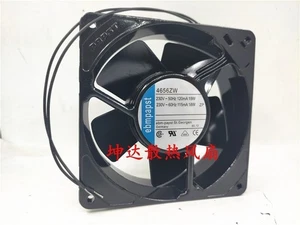 1 PCS  Cooling Fan TYP 4656ZW   AC230V 19/18W 120*120*38MM 2 wire Metal fan #zb - Bild 1 von 3